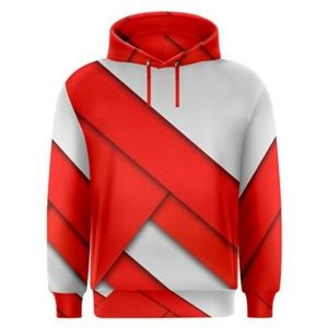 Red stripped men's hoodie
